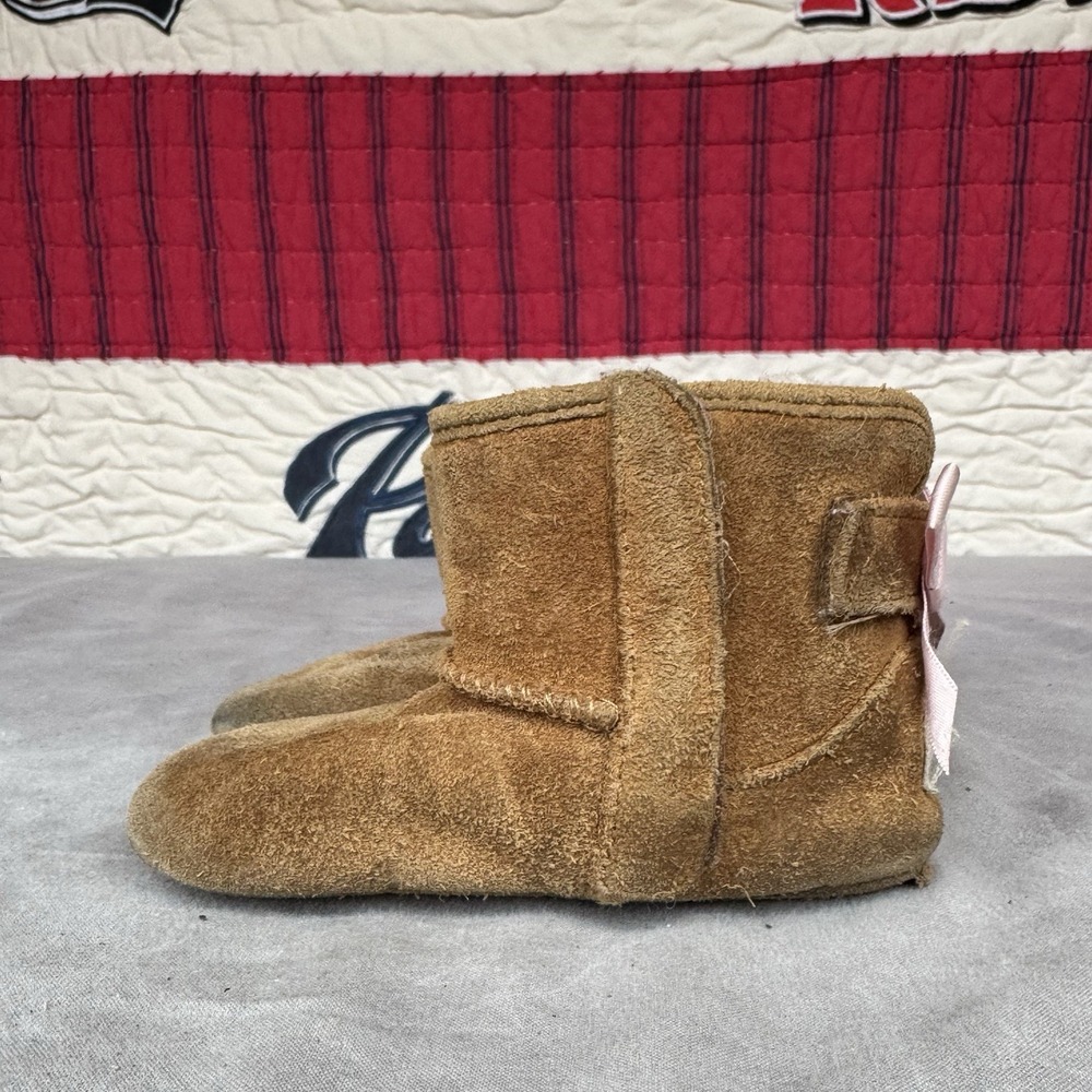 Size 4/5c - UGG‎ Jesse Bow Children S Fuzzy Comfortable Brown Boot 1018452I